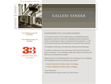 Tablet Screenshot of gallerisander.se